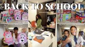 Back to School Chaos? School Supplies Haul | Organizing School Outfits | Grocery Shopping | Mom of 2