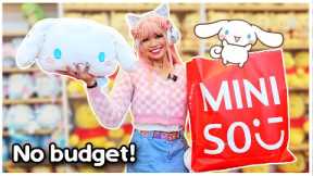 BUYING ONLY CINNAMOROLL AT MINISO! Shop with Me No Budget Challenge! #sanrio #miniso #shopping