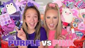 PURPLE 🍇☂️🔮 VS PINK 🎀🌸💞 TARGET SHOPPING CHALLENGE (EXTREME NO BUDGET) 🤑