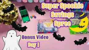 👻 Super Spookie Savings Spree 👻 Day 1 🎃 $160 saved 🎃 5 Cash Savings Challenges Completed #halloween