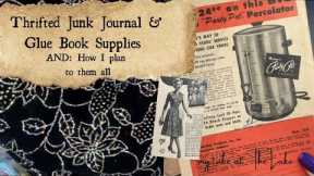 Thrifted Junk Journal Supplies Haul & WHAT I plan to do with it all #junkjournalsforbeginners