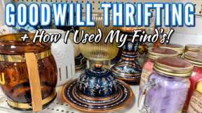 🛍GOODWILL SHOP WITH ME & HAUL + HOW I USED MY THRIFTED FINDS | THRIFTING IN 2024