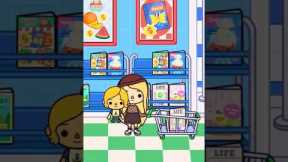 🛒 Ultimate SLOMO Shopping Spree at Toca Boca Supermarket! 🛒 #tocaboca #shorts