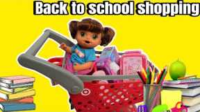 Baby Alive doll Ayla goes back to school shopping at Target