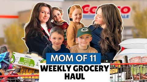 $1100 Weekly Grocery & Holiday Shopping Haul for Our Family of 13!