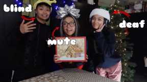 VLOGMAS DAY 2 🎄: BLIND DEAF & MUTE BUILDING A GINGERBREAD HOUSE