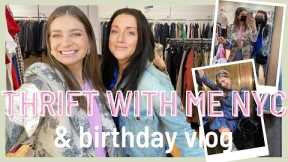 LET'S THRIFT IN NYC! | Goodwill, Buffalo Exchange, & BIRTHDAY TIME