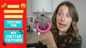 GREAT TO TORTURE YOUR SPOUSE || TRYING MY CRITTER CATCHER || AMAZON PRODUCT REVIEW | JACKELYN SHULTZ