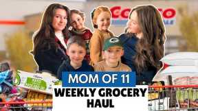 $1100 Weekly Grocery & Holiday Shopping Haul for Our Family of 13!