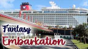 EMBARKATION DAY ON THE DISNEY FANTASY | DISNEY CRUISE VLOG FALL 2024 | DAY 1