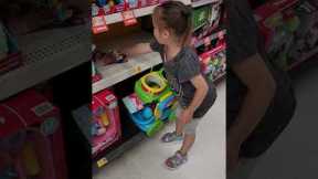 🌈Cute 3-Year-Old Baby Girl Goes Toy Shopping Spree at @Walmart  #walmart #toys #babyproducts #toys