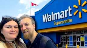 🍁 British Couple’s $150 Grocery Challenge at Walmart Canada! | Food Shopping in Calgary, Alberta 🛒🇨🇦