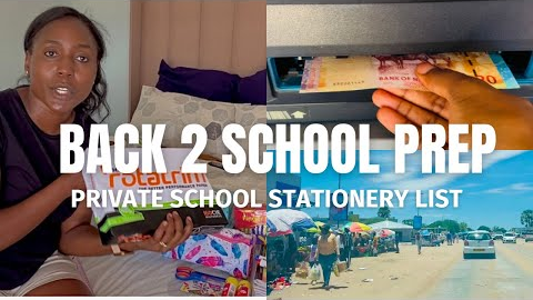 Run Errands With Me/Back To School Prep/Private School in Namibia Stationeries List/Outapi, Namibia.