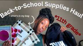 BACK-TO-SCHOOL SUPPLIES HAUL+ what’s in my bag | 11th grade edition