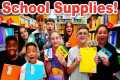 School Supplies for 10 kids! | Back