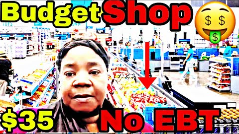 BROKE SHOPPING SPREE WITH NO EBT ON A $35 BUDGET‼️🤑IN WALMART DISABLED MOBILITY SCOOTER🙏🏾