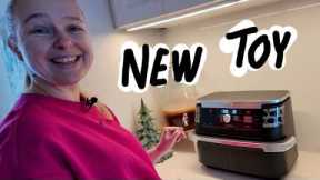 UNBOXING of Katya's new TOY (Ninja Foodi FlexBasket Air Fryer with 7-qt MegaZone)