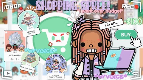 I went on a *SHOPPING SPREE* 🤑💕⭐️| *W/VOICE 🔊* | Toca Life World 🌍 | Toca Lani 🌺