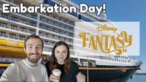 Disney Fantasy | Boarding the Ship, Stateroom Tour, Souvenirs, Palo Dinner!