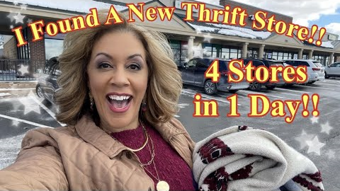 Come Thrift 4 Stores in 1 Day | Discovering a New Thrift Shop | Goodwill | Salvation Army | Try On