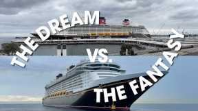 Let's Compare The Disney Dream and The Disney Fantasy! Dining, Pools, Shows and More! #disneycruise