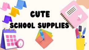Diy Cute 5 School Supplies make in home |How to make school supplies in paper‎⁨@Diptiscraftdiary⁩ 