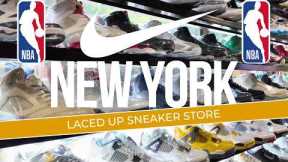 Inside LACED UP SNEAKER STORE New York City
