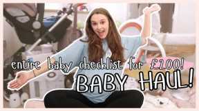 Newborn Baby Haul | Checklist for £200! | Newborn Essentials