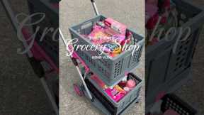 Pink themed grocery shop  #amzonmustbuy #groceryshopping #asmrrestock