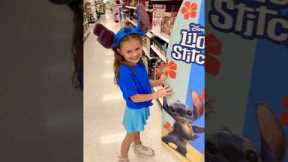 I’ll buy ANYTHING STITCH you can carry in 10 SECONDS! ⏰😱 @HallieOnStage114 #fun #shopping #stitch