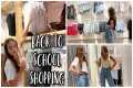 SHOPPING BACK TO SCHOOL CLOTHES |