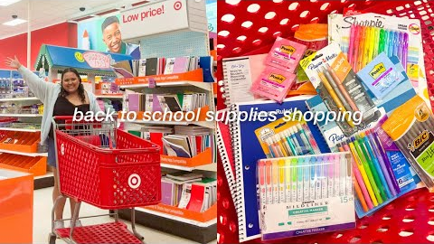 back to school supplies shopping 2025!!