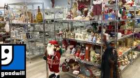 GOODWILL SHOP WITH ME HOME DECOR CHRISTMAS DECORATIONS KITCHENWARE SHOPPING STORE WALK THROUGH