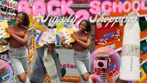 *CHEAP* BACK TO SCHOOL SUPPLY SHOPPING AT TARGET 2025 + WALMART | SENIOR YEAR EDITION