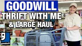 GOODWILL THRIFT WITH ME & HUGE HAUL • THRIFTING DECOR FOR MY PATIO • Relaxing thrift store shopping!