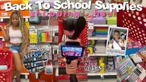 BACK TO SCHOOL SUPPLIES SHOPPING + HAUL 2025 *college freshman* |target + walmart runs!|