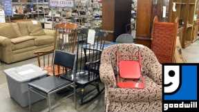 GOODWILL SHOP WITH ME SOFAS ARMCHAIRS TABLES DECOR FURNITURE KITCHENWARE SHOPPING STORE WALK THROUGH