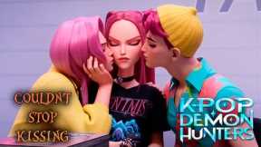 They Couldn't Stop Kissing 💋 Huntrix & Saja Boys! KPop Demon Hunters Ships on Fire!