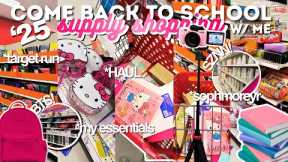BACK TO SCHOOL SUPPLY SHOPPING '25 // sophmore year, target, haul | TijuanaNicole