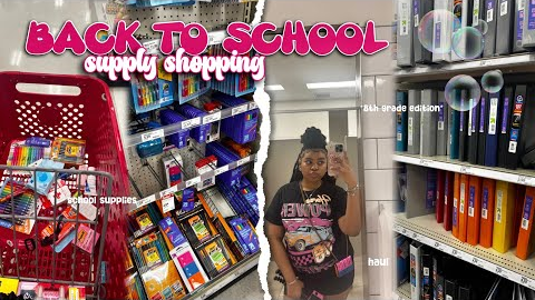BACK TO SCHOOL SUPPLY SHOPPING + HAUL 2025