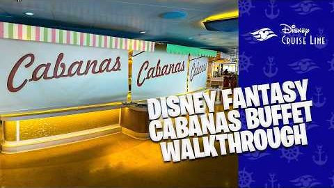 DISNEY FANTASY Lunch Buffet WALKTHROUGH! (2025)