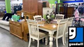 GOODWILL SHOP WITH ME FURNITURE SOFAS ARMCHAIRS TABLES KITCHENWARE DECOR SHOPPING STORE WALK THROUGH