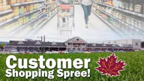 Customer Shopping Spree at The Shady Maple Farm Market