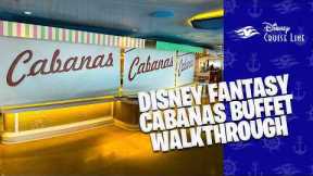 DISNEY FANTASY Lunch Buffet WALKTHROUGH! (2025)
