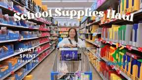 School Supply Shopping Haul 2025 | Back to School Shopping for 2 Kids | Silent Vlog 🛒✏️