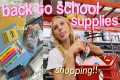 BACK TO SCHOOL SUPPLIES SHOPPING +