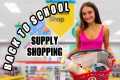 BACK TO SCHOOL SUPPLIES SHOPPING
