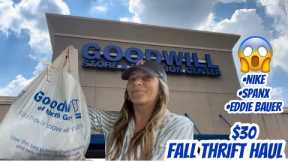 GOODWILL THRIFT HAUL | FALL | $30 | NAME BRAND FINDS