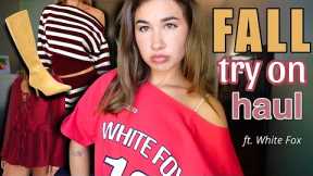 Building My FALL Wardrobe | White Fox Try On Haul!