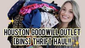 HUGE Houston Goodwill Bins Thrift Haul! AMAZING Finds to Resell on Poshmark for a Profit $$